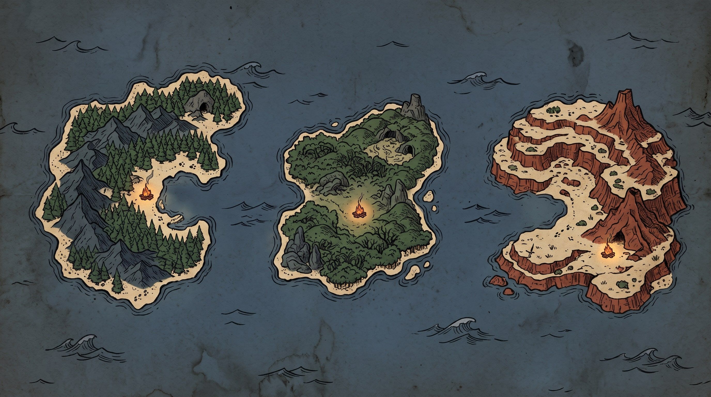 Illustration of the three launch server regions