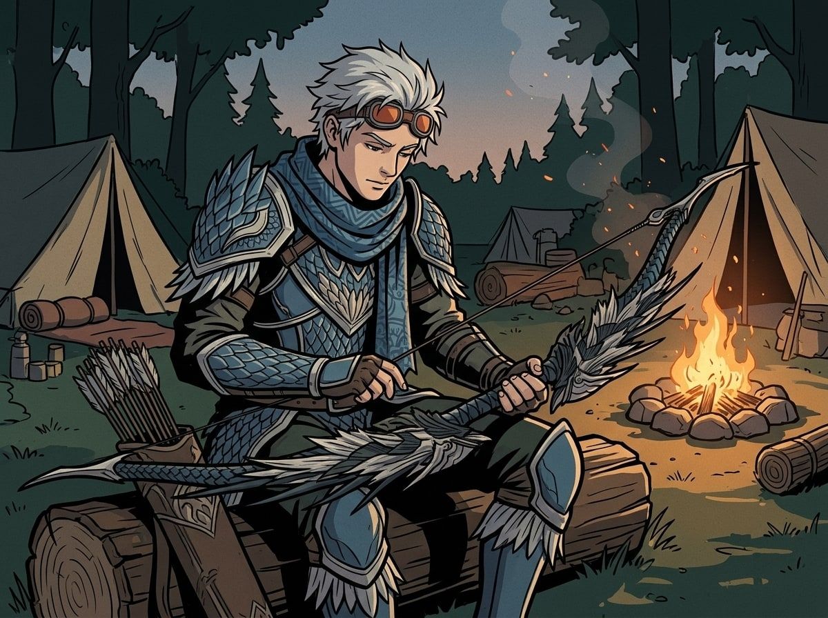 Illustration of Luka and their Bow